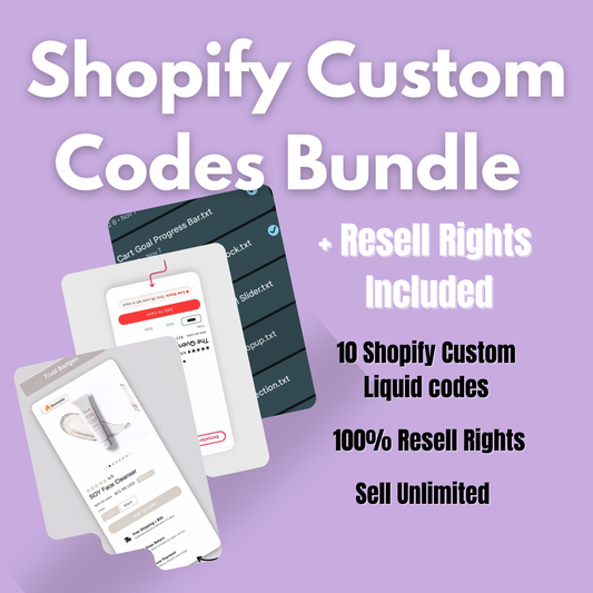 Launch Your Digital Product Instantly — Shopify Codes Bundle (MRR)